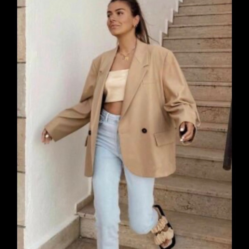 ZARA PLEATED BLAZER